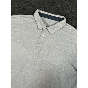 Free Fly Performance Bamboo Polo Mens 3XL Heathered Gray Short Sleeve Golf Shirt
